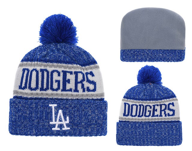 la dodgers beanie with pom