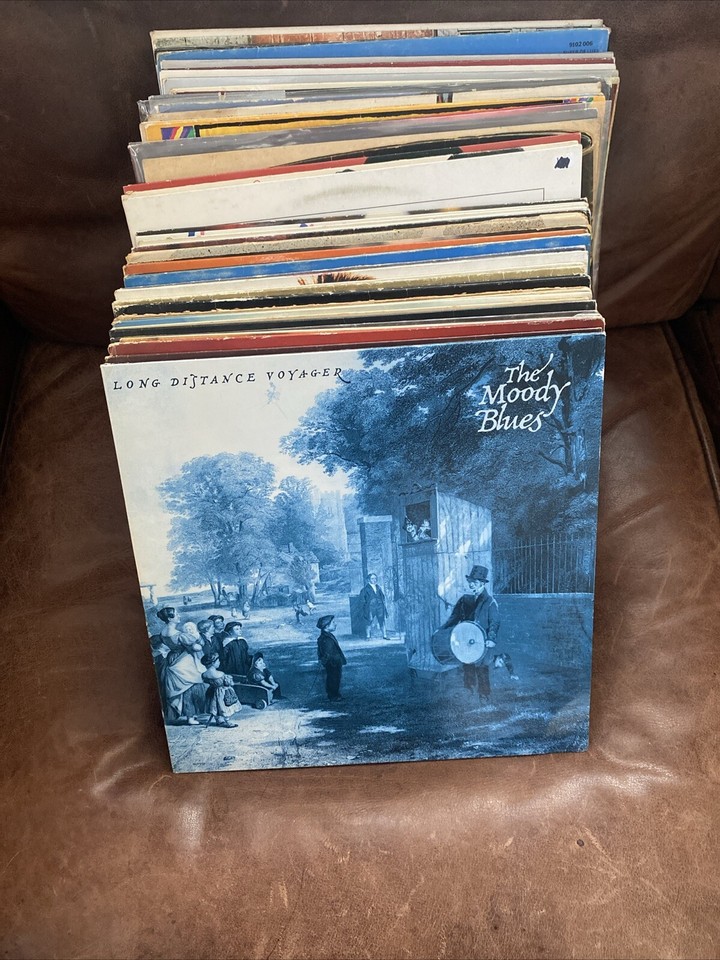 JOB LOT OF 50 ROCK POP PROG BOB MARLEY FLOYD BOWIE CRIMSON QUATRO VINYL