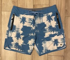 Quiksilver Waterman Paokalani Scalloped Board Shorts-Men's 38"x8" Inseam