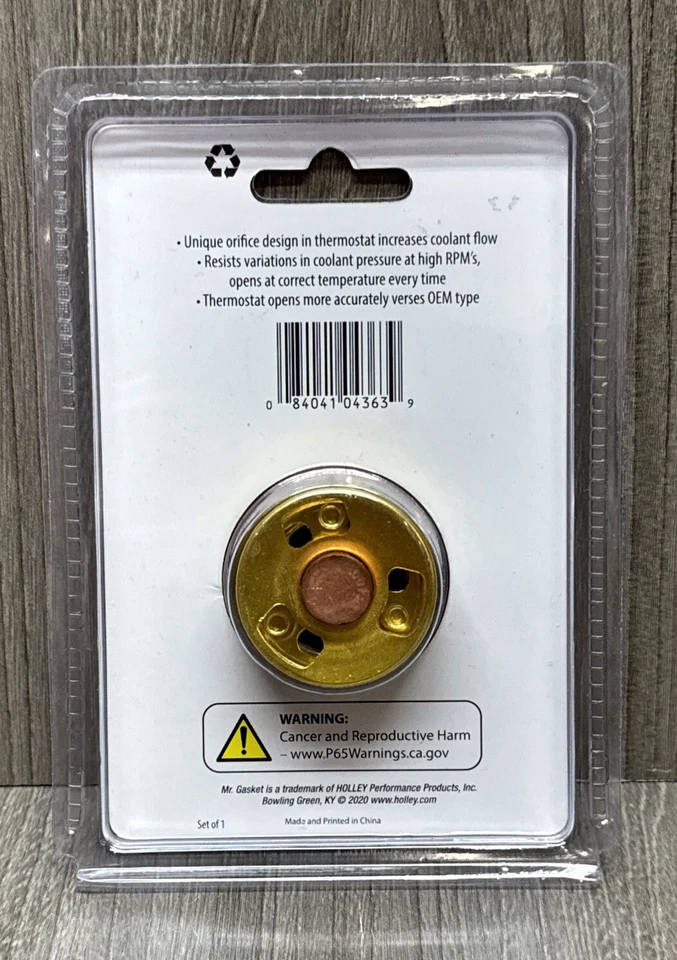 Mr. Gasket 4363 High Performance / High Flow Thermostat - 160 Degrees - Image 2 of 2