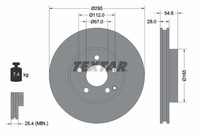 Bremsscheibe Db P. W211 02-09