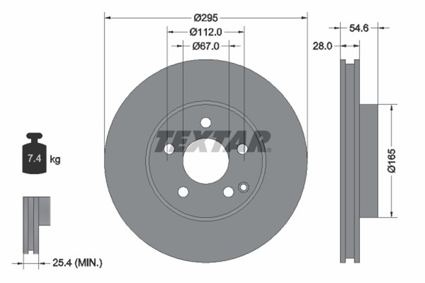 Bremsscheibe Db P. W211 02-09-image