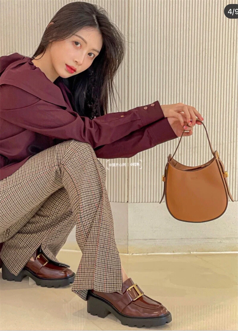 TOD’S Scarpe mocassini donna Tod's in pelle con suola spessa