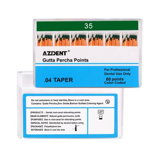 AZDENT Dental Gutta Barcha Punkte & saugfähige Papierpunkte konisch codiert endodontisch - Bild 4 von 90