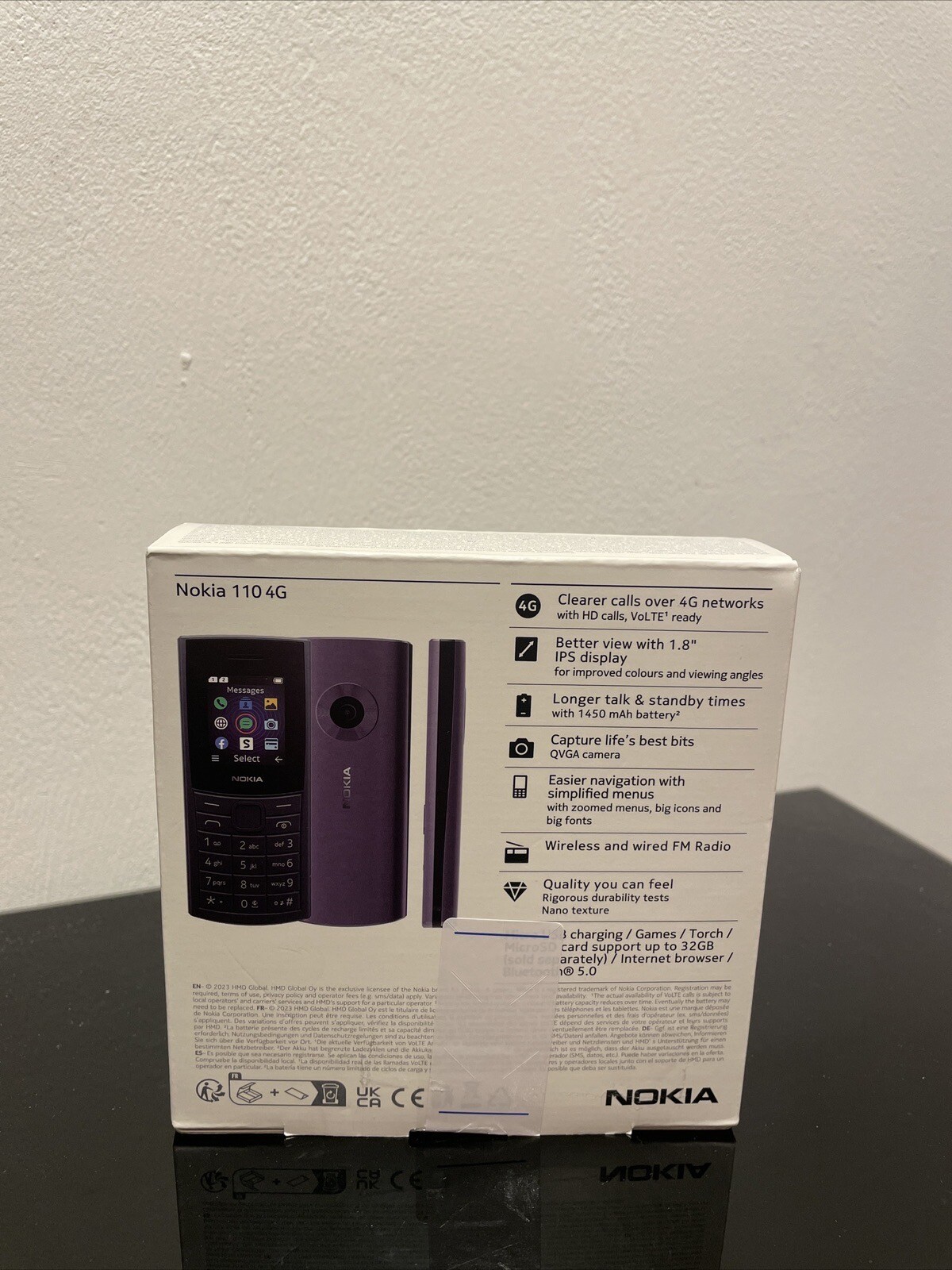 Nokia 110 4G Mobile Phone SIMFree Unlocked Dual SIM Midnight Blue eBay