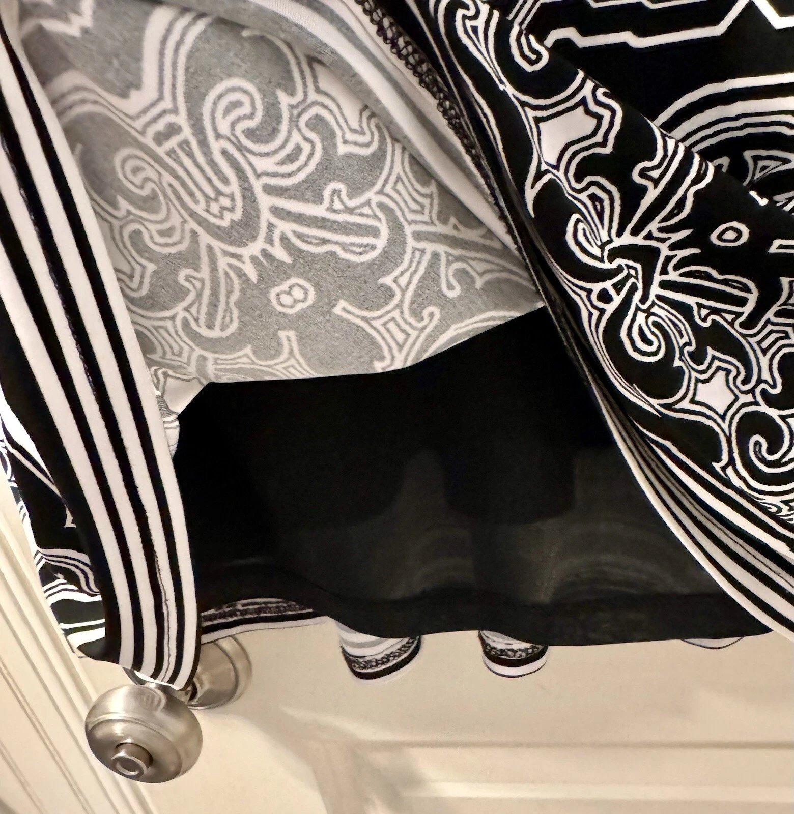 UNDERCOVER Abito senza maniche INC bianco e nero stampa giardino segreto taglia XL Airy Boho