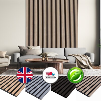 Lattenrost Wandpaneel Luxus Akustik 3D Furnier Modern Holz 2400 mm x 600 mm