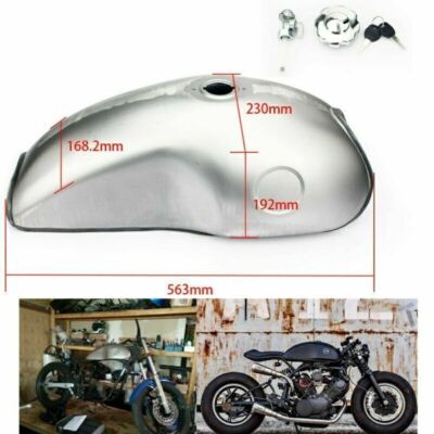 10L 2.6 Gal Universal Homemade Cafe Racer Gas Fuel Tank for HONDA CB CB550 CB750