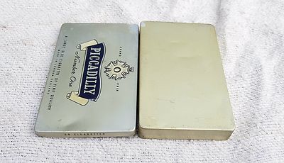 piccadilly filter de luxe cigarettes Vintage Grand Prix Piccadilly No1 Cigarette Adv Litho Metal Box England  CG300