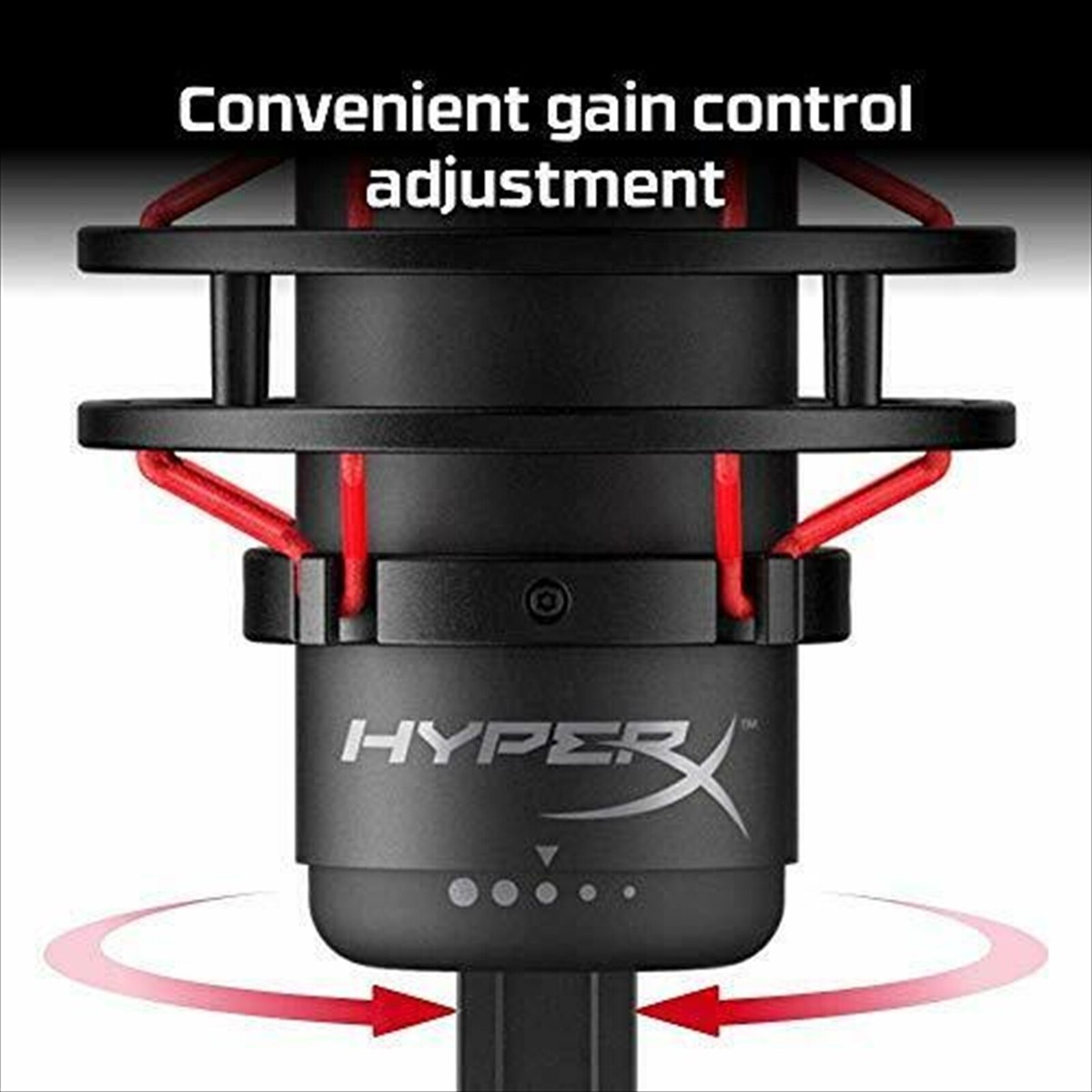 Kingston HyperX QuadCast Standalone Microphone HX-MICQC-BK