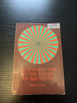 EINFÜHRUNG IN DIE GLEICHUNGSTHEORIE von Florian Caji Mathe Mathematik Mathe