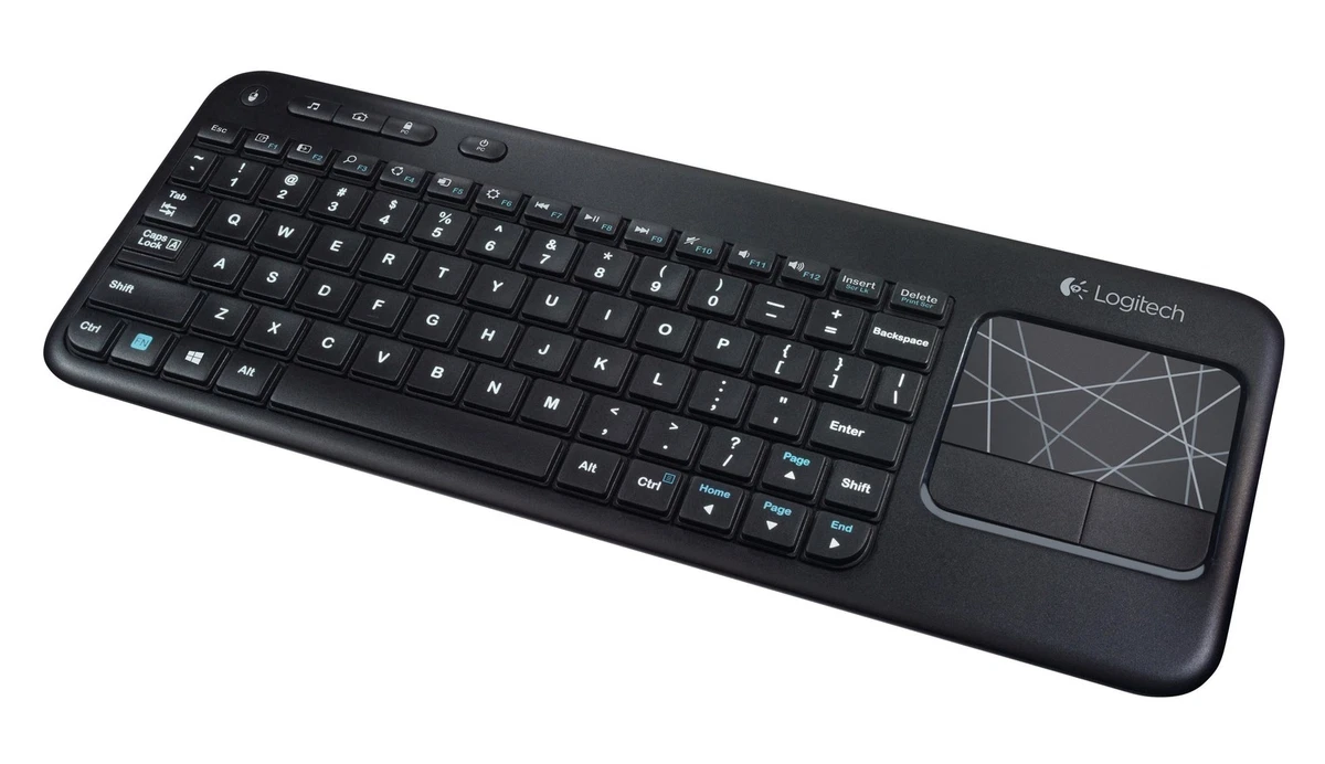Teclado t ctil inal mbrico Logitech K400 con panel t ctil multit ctil incorporado