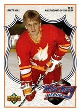 Brett Hull 1991-92 Upper Deck Hockey Heroes 4 Blues