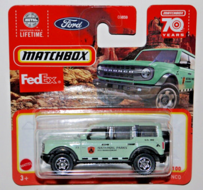 Matchbox MBX 25/100 - 2021 FORD BRONCO - GRÜN - NATIONALPARKS