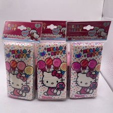 Rare Hello Kitty 2012 Pocket Tissues x3 Lot Sweet Scented - Sanrio Licensed