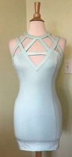 Tobi Mint Green Strappy Sheat Dress Medium M NEW WITH TAGS FLAW mini