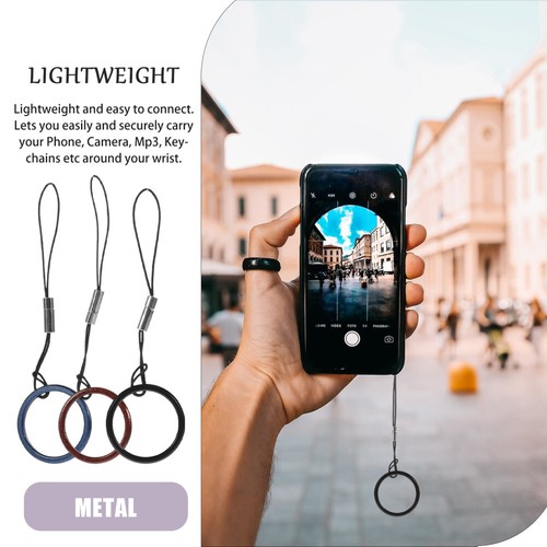 10 Pcs Mobile Lanyard Phone Case Ring Buckle Charm Short Strap Finger Cell - Photo 2 sur 12