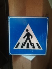 Insegna Tabella Cartello Stradali Attraversamento Pedonale Italia Crosswalk Loft