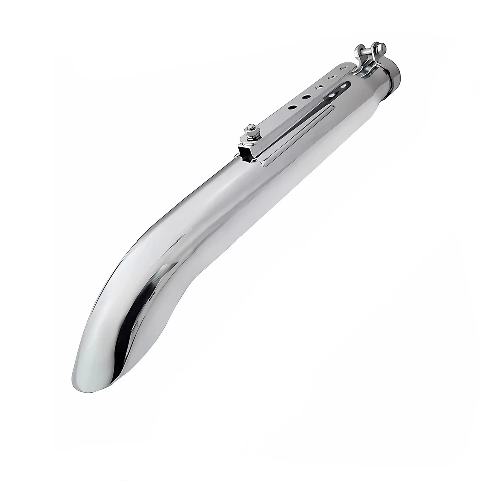 2x 20" Universal Motorcycle Exhaust Pipe Silencer Muffler For Harley Cafe Racer Foto 3 de 4