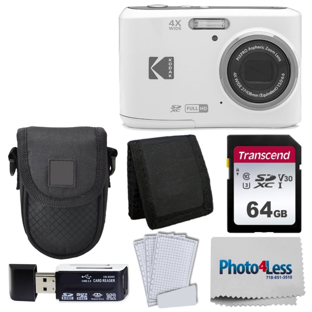 Kodak PIXPRO FZ45 Digital Camera (White) + Accessories! | eBay