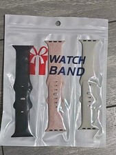 3 Pack For Apple Watch 4/5/6/7/8 SE Ultra 38/40/41mm Silicone Sport Band Strap