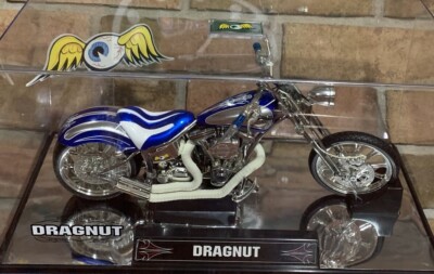 Jada Toys Von Dutch Kustom Cycles 1:10 DRAGNUT BLUE & White 100