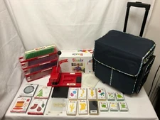 HUGE LOT of Sizzix Die Cutter, 100's of Dies, Wheeled Carry/Storage Tote Case