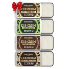 Viking Revolution 4 Pack Mens Colognes - 0.5 Oz Solid Perfume with Spiced Van...