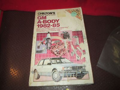 CHILTON SERVICE REPAIR GM A - BODY CENTURY CIERA CELEBRITY PONTIAC 6000 ROUGH