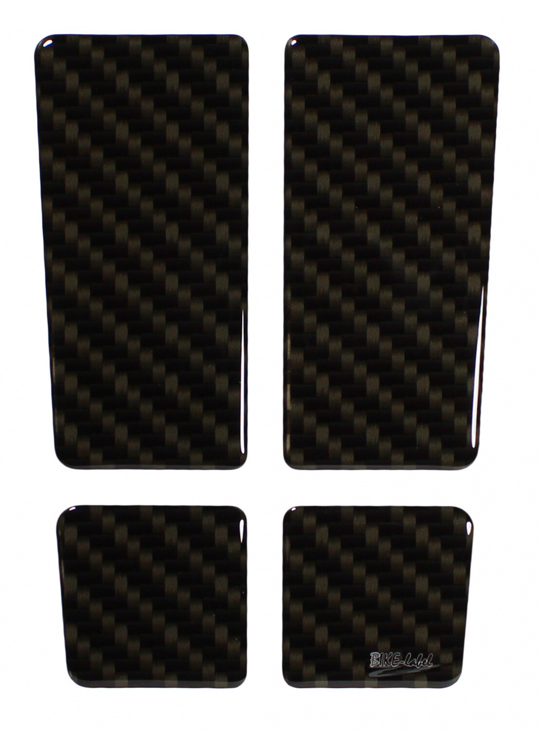 Tank pad carbon brown look motorcycle 3D paint protection sticker tank protec...