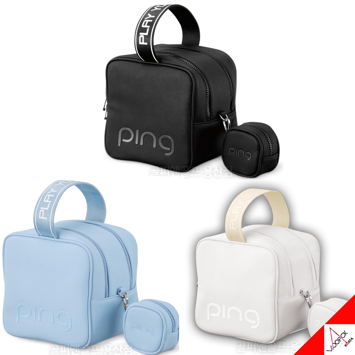 PING 2024 W Tote Bag SQ Golf Pouch Case Accessory Carry Bag