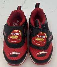 Disney Pixar Cars Light-Up Shoes Sneaker Lightning McQueen Red Black Toddler6M