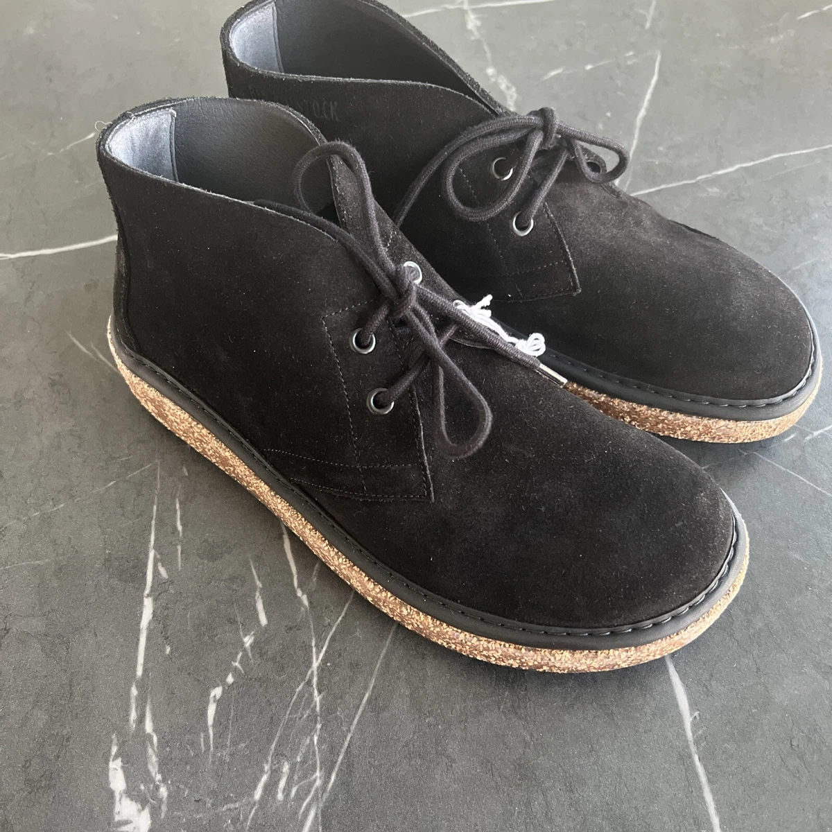 NWB Birkenstock Milton Black Suede Leather Boots Shoes Men Size 41