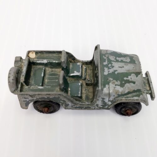 Vintage Midgetoy Jeep Green US Army Military 70s Die-cast Toy Rockford - Picture 2 of 8