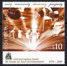 2009 Norfolk Island SG#1072 30 Years of Self Government $10 Mint MUH MNH