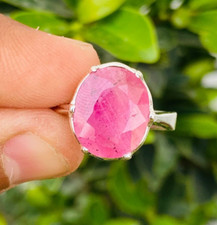 Ruby Ring For Her, Ladies Ring, Real Ruby Stone, Oval Cut Ruby, Beautiful Band