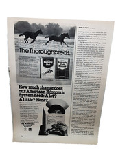 1975 Kentucky Club Thoroughbreds Of Pipe Tobacco Original Print Ad Vintage