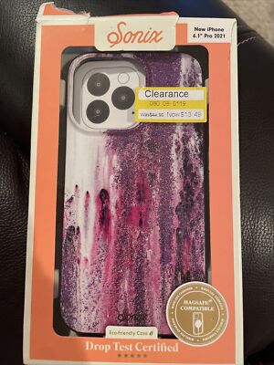 Sonix Case for iPhone 13 Pro 2021 iPhone 6.1 with MagSafe Purple Rain NEW