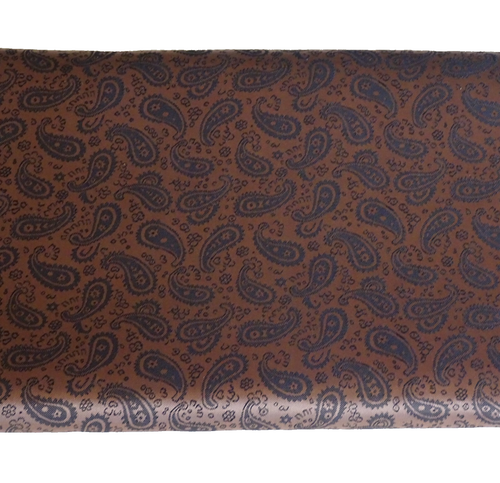 Brauner Jacquard Futterstoff mit Paisley Muster braun Futter 140 cm x 130 cm