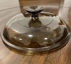Amber Pyrex Replacement Lid V-2.5-C for 2.5L Corning Vision Pot - 8-1/2"