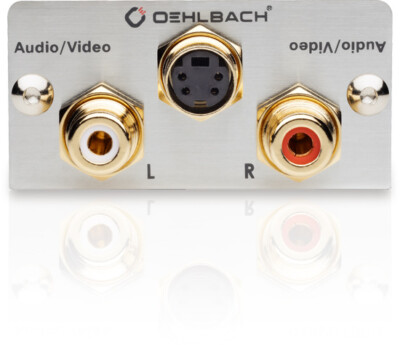 Oehlbach! 8852 Proin Audio S-Video Multimedia Einsatz mit Lötanschluss **