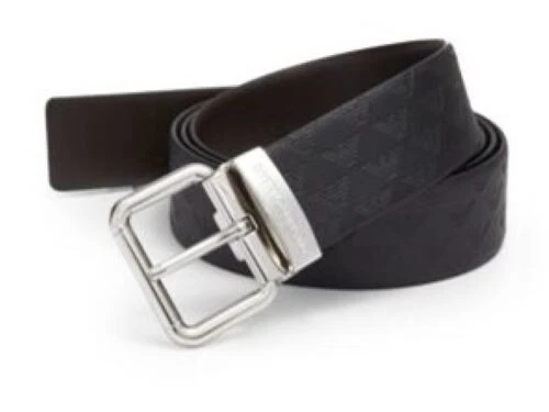 Cinturón estampado Emporio Armani (negro) - para hombre Foto 2 de 2