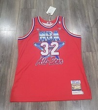 NWT 1991 AUTHENTIC VINTAGE MAGIC JOHNSON ALL STAR JERSEY MITCHELL NESS 48 XL