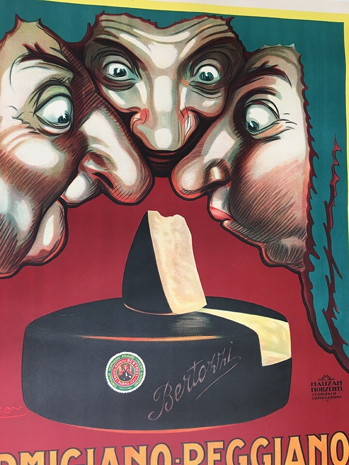 BERTOZZI Parmigiano Original Vintage Poster-1930-Achille Mauzan | eBay
