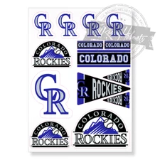Colorado Rockies MLB Baseball A4 Printed Vinyl Decal Sticker High Quality Kit