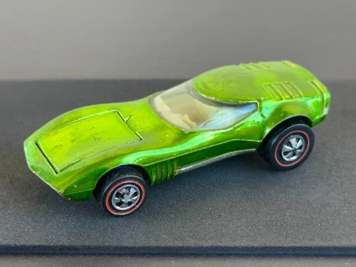 Vintage Hot Wheels Redline 1969 TOUGH Light APPLE Green Torero - Nice! No Res!
