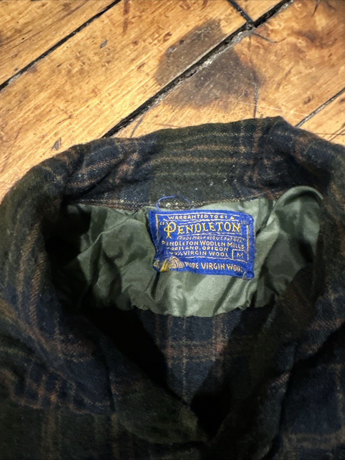 (Missing Button) 60’s Pendleton Board Shirt Loop … - image 2