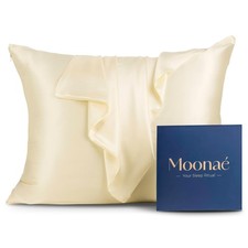 Mulberry Silk Pillowcase   Pure Silk Pillow Cover for Healthier Hair  Smooth...