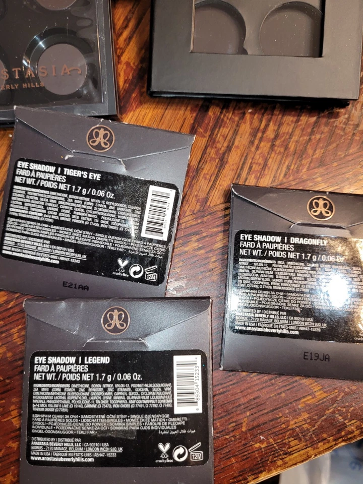 Lot Anastasia Beverly Hills Eye Shadow Single 6 Shades With 2 Compacts Nib - Image 2 of 4