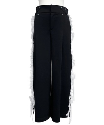low waist wide pants Jirai New